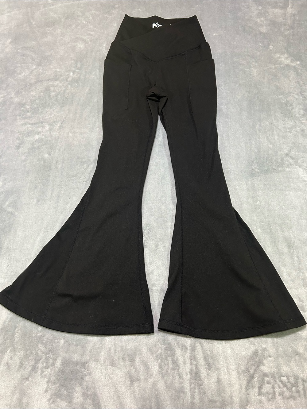 Popflex Crisscross Hourglass Flared Leggings Womens XXS Regular 31" Stretch